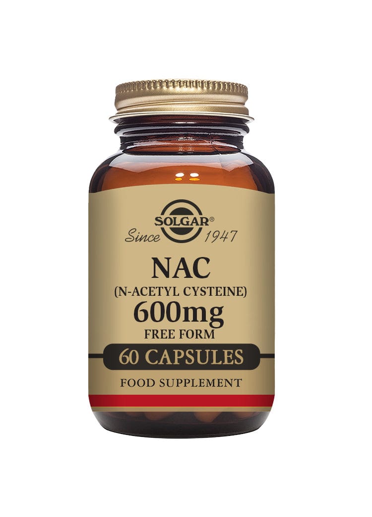 Solgar NAC (N-Acetyl-L-Cysteine) 600 mg (60) Energy and Wellbeing