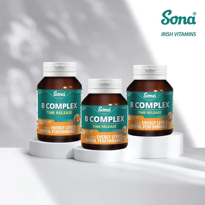 Sona B Complex - Vitamin B Time Release (30) Energy and Wellbeing