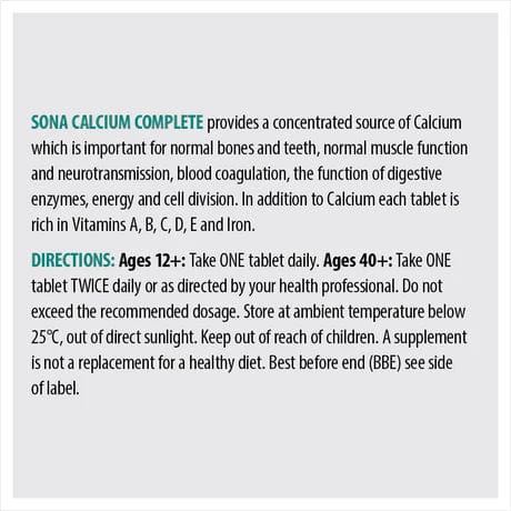 Sona Calcium Complete One A Day (30) Energy and Wellbeing