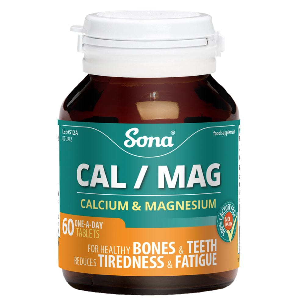 Sona - Calcium and Magnesium Tablets (60) Energy and Wellbeing