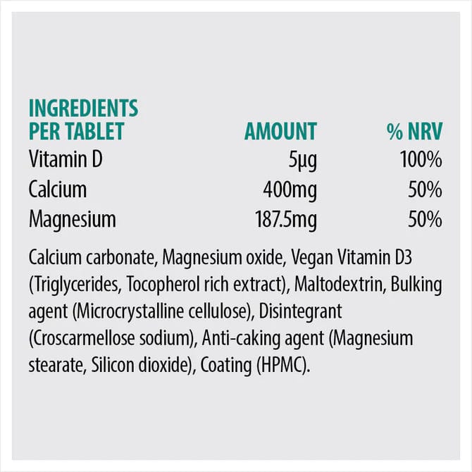 Sona Calcium & Magnesium Tablets (60) Energy and Wellbeing