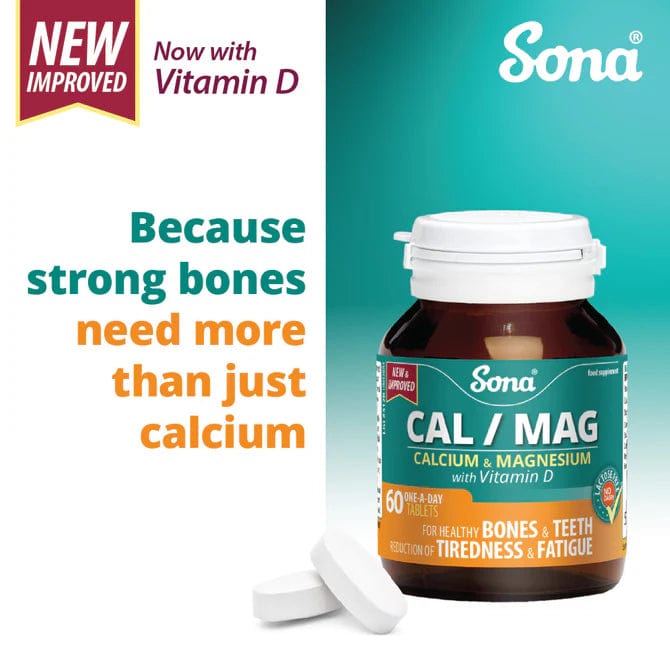 Sona Calcium & Magnesium Tablets (60) Energy and Wellbeing