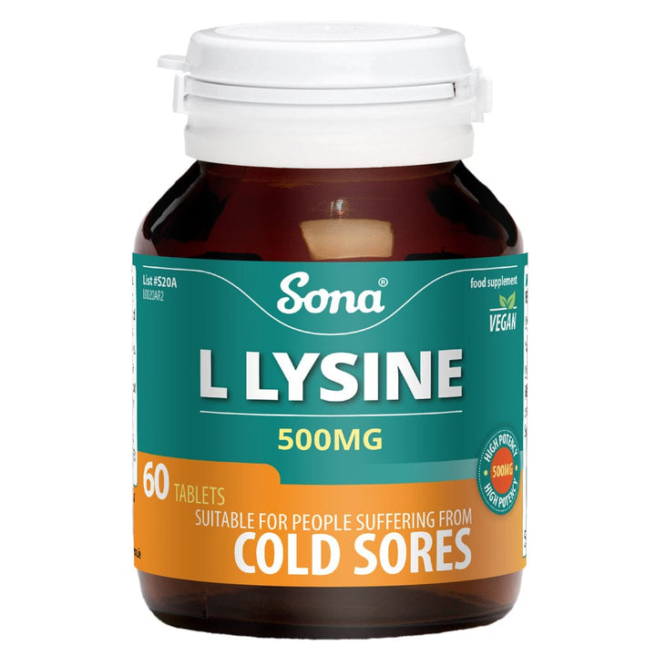 Sona - L Lysine 500mg Tablets (60) Energy and Wellbeing