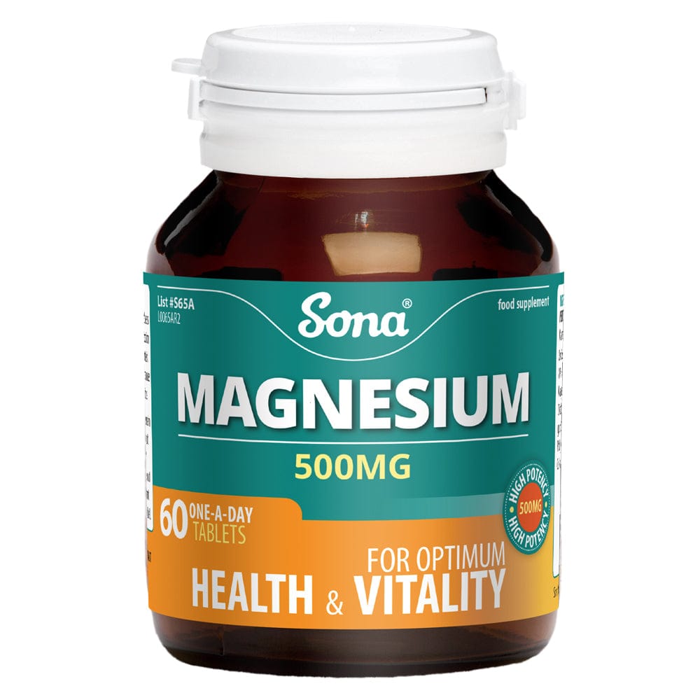 Sona Magnesium 500mg (60) Energy and Wellbeing