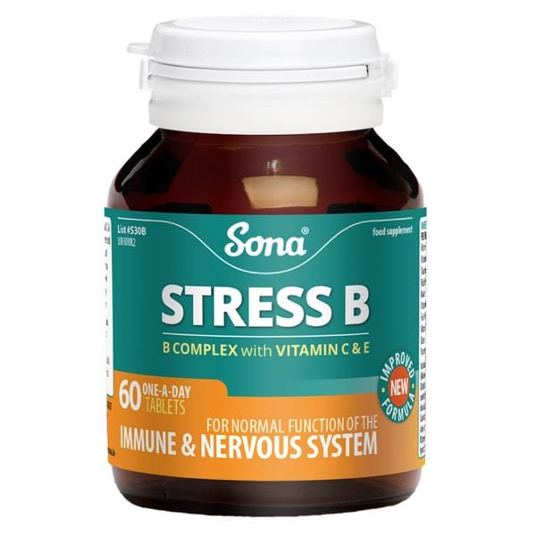 Sona Stress B with Vitamin C & E (60) Energy and Wellbeing