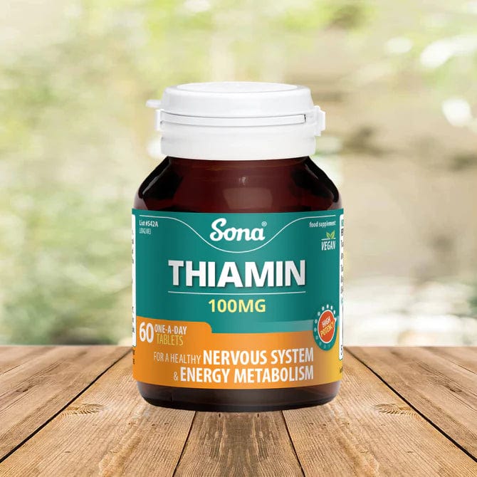 Sona Thiamin 100mg Vitamin B1 (60) Energy and Wellbeing