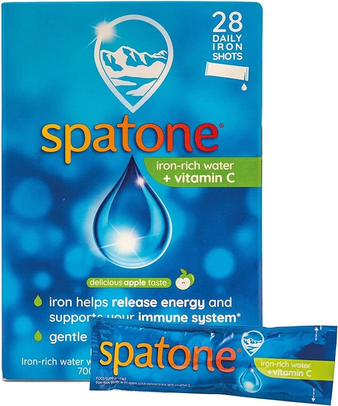 Spatone Apple Liquid Iron Supplement 28 x 20ml Sachets Energy and Wellbeing Spatone Natural Liquid Iron Sachets with Vitamin C  28