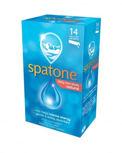 Spatone Original Natural Iron Supplement 14 x 20ml Sachets Energy and Wellbeing