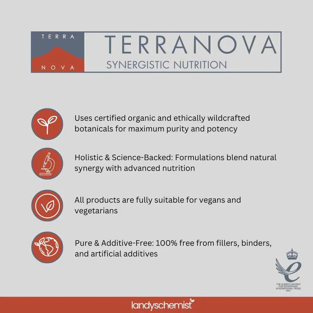 Terranova B-Complex with Vitamin C 100 Capsules Energy and Wellbeing Terranova B-Complex with Vitamin C 100 Capsules | Energy Support | Lir Pharmacy