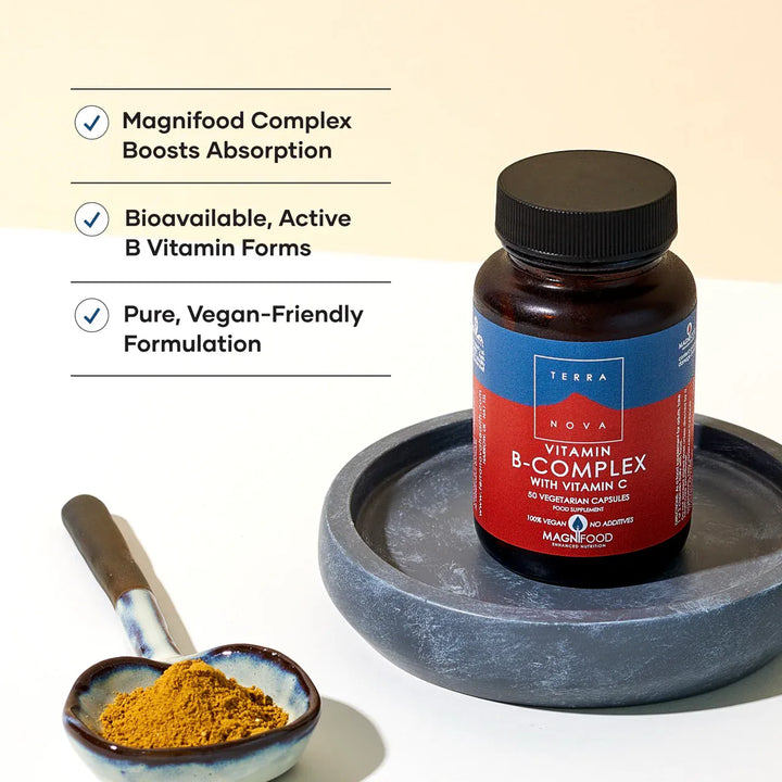 Terranova B-complex with Vitamin C (100) Energy and Wellbeing Terranova B-complex with Vitamin C (100)