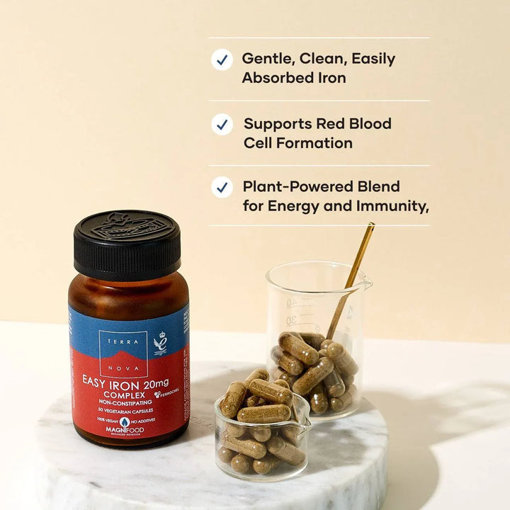 Terranova Easy Iron 20mg (100) Energy and Wellbeing Terranova Easy Iron 20mg (100)