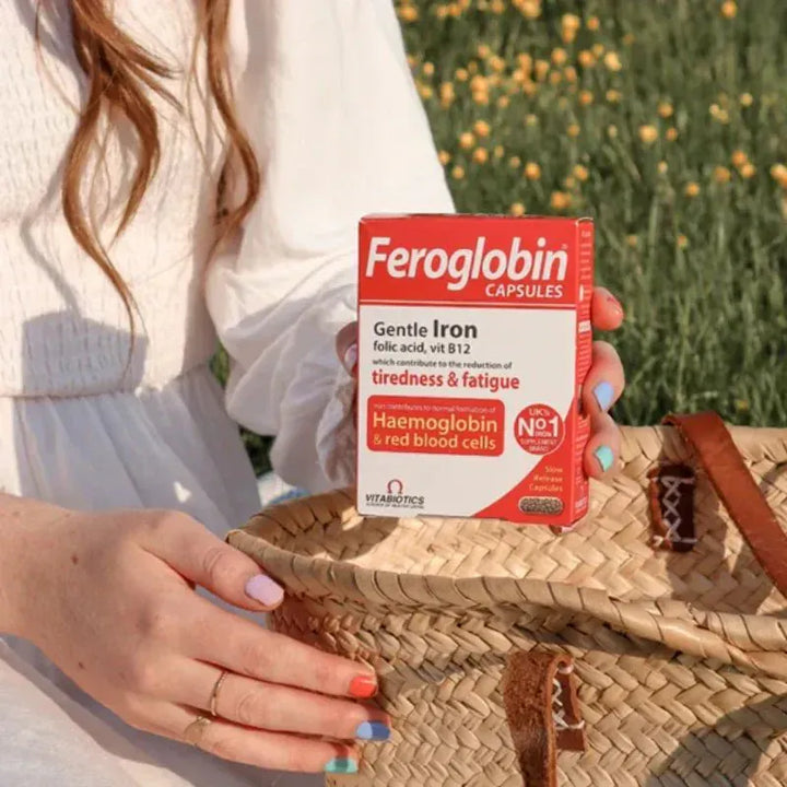 Vitabiotics Feroglobin B12 30 Capsules Energy and Wellbeing Vitabiotics Feroglobin B12 30 Capsules | Gentle Iron Supplement Ireland