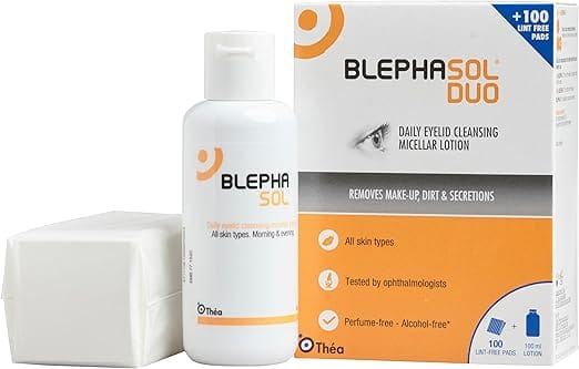 Blephasol Duo 100ml &amp; 100 Lint-Free Pads Eye Health Blephasol Duo 100ml &amp; 100 Pads | Eyelid Cleansing Solution | Lir Pharmacy