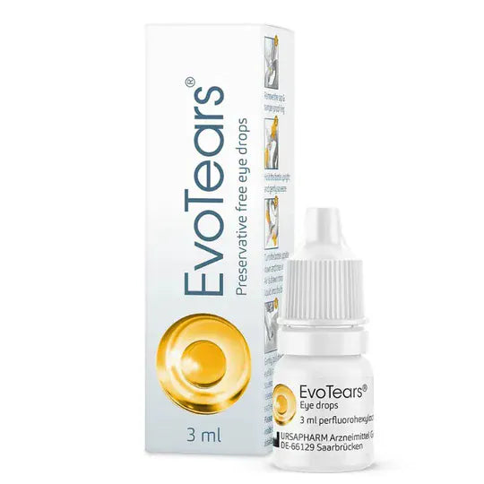 EvoTears Preservative-Free Eye Drops 3ml Eye Health EvoTears Preservative-Free Eye Drops | Dry Eye &amp; MGD Relief