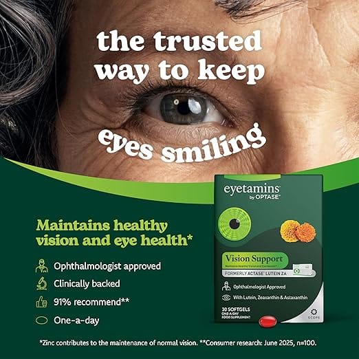 Eyetamins Vision Support 30 SoftGels Eye Health Eyetamins Vision Support 30 Softgels | Eye Health Supplement Ireland