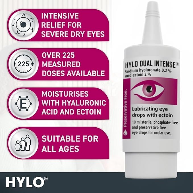 Hylo-Dual Intense 7.5ml Eye Health Hylo-Dual Intense Eye Drops 7.5ml | Dry &amp; Irritated Eyes