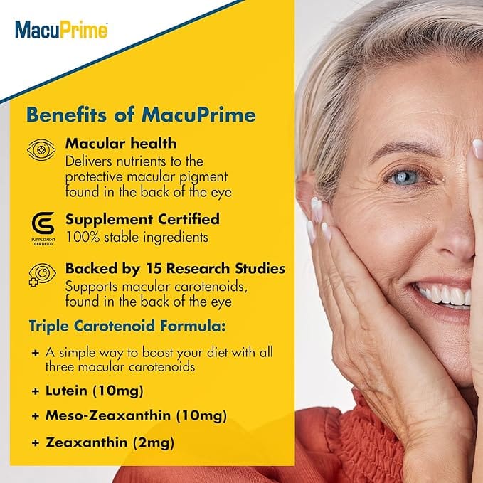 MacuPrime Eye Health 1 Month (30 Capsules) Eye Health MacuPrime Eye Health 30 Capsules | 1 Month Supply