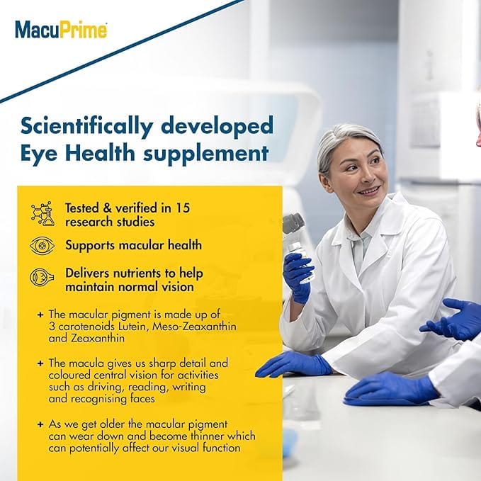 MacuPrime Eye Health 1 Month (30 Capsules) Eye Health MacuPrime Eye Health 30 Capsules | 1 Month Supply