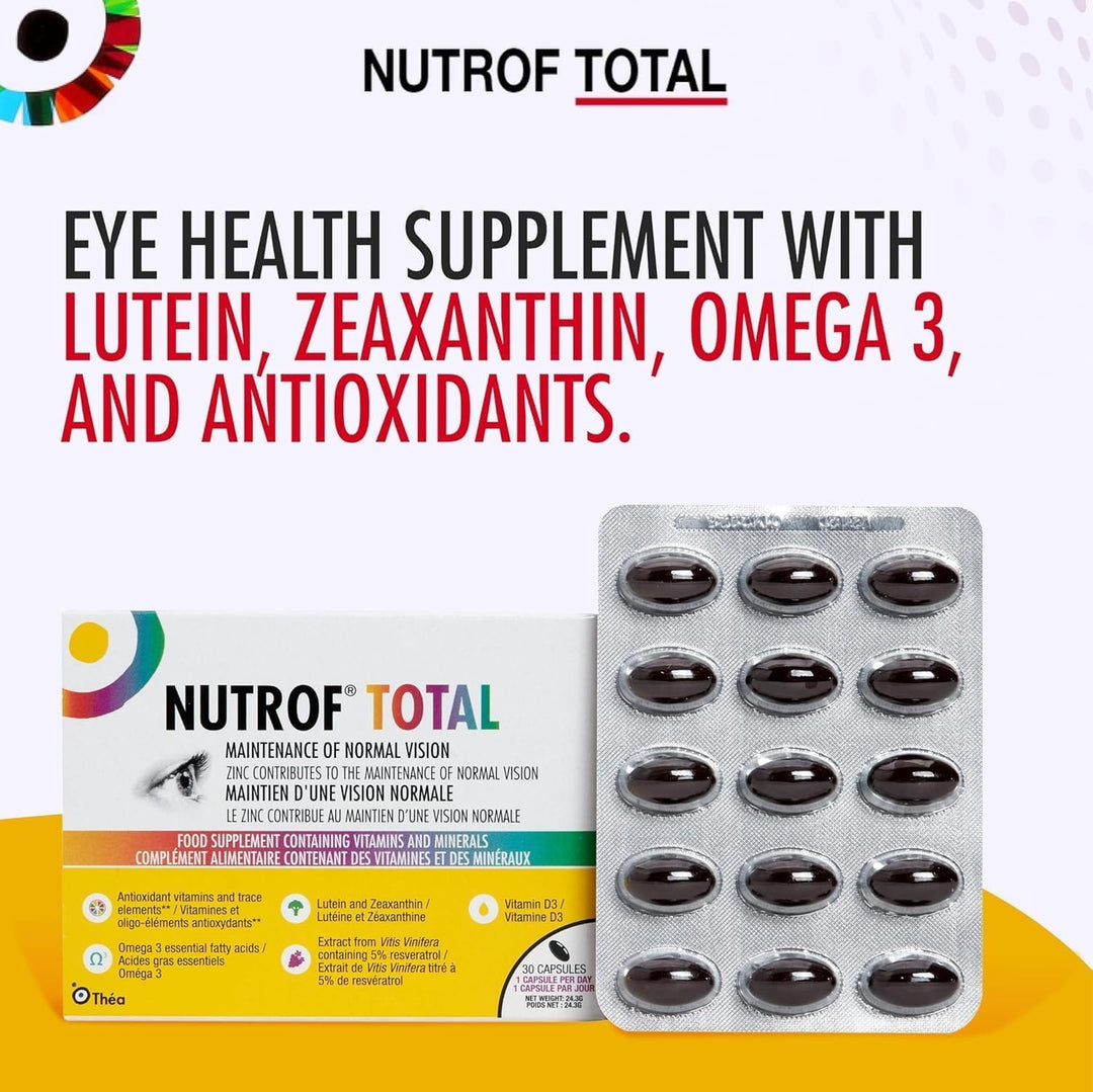 Nutrof Total Eye Health 30 Capsules Eye Health Nutrof Total 30 Capsules | Vision Support Supplement Ireland