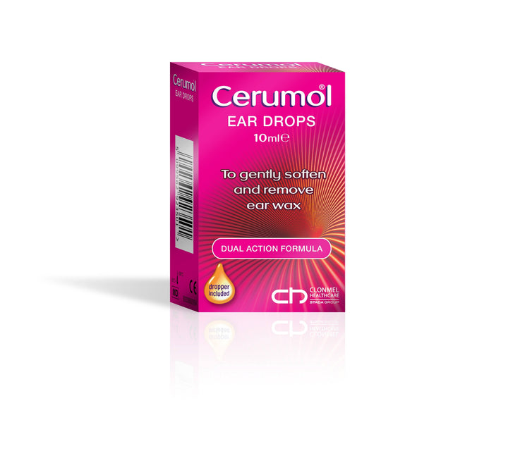Cerumol Ear Drops Arachis Oil &amp; Chlorobutanol for Ear Wax (10ml) Eyes and Ears