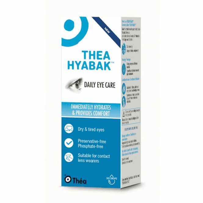 Hyabak 0.15% Sodium Hyaluronate Dry Eye Drops 10ml Eyes and Ears Hyabak 0.15% Eye Drops 10ml | Preservative-Free Dry Eye Relief