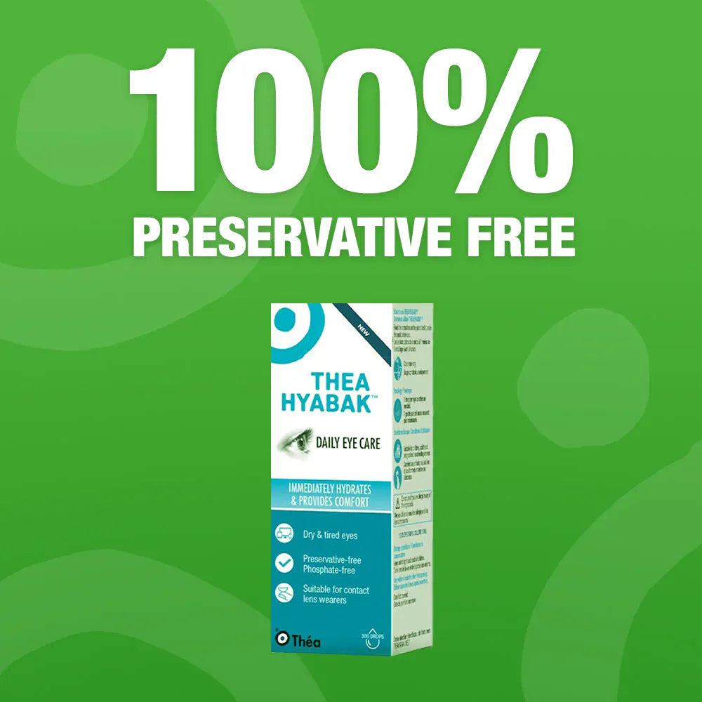 Hyabak 0.15% Sodium Hyaluronate Dry Eye Drops Eyes and Ears Hyabak 0.15% Sodium Hyaluronate Dry Eye Drops