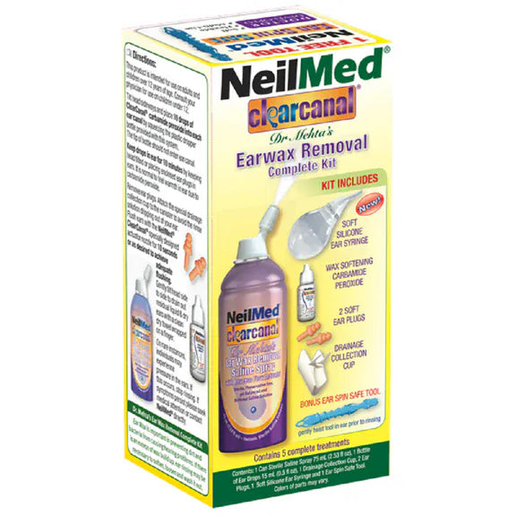 Neilmed Ear Wax Removal Complete Kit™ (10 Treatments) Eyes and Ears Neilmed Dr Mehta Ear Wax Removal Kit 10 Treatments | Complete Ear Care System