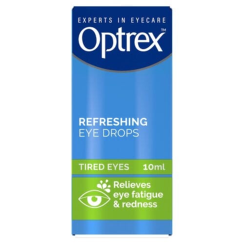 Optrex Refreshing Eye Drops for Tired Eyes 10ml Eyes and Ears Optrex Refreshing Eye Drops 10ml | Tired Eye Relief Ireland