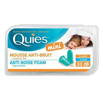 Quies Mini Foam Ear Plugs 3 Pairs Eyes and Ears Quies Mini Foam Ear Plugs 3 Pairs
