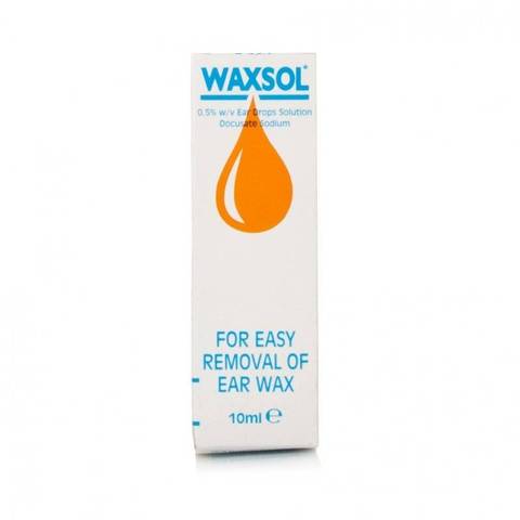 Waxsol Ear Drops for ear wax removal (10ml) Eyes and Ears PA2010/056/001