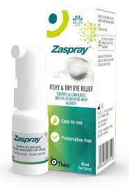 Zaspray Itchy & Dry Eye Relief Spray 10ml Eyes and Ears