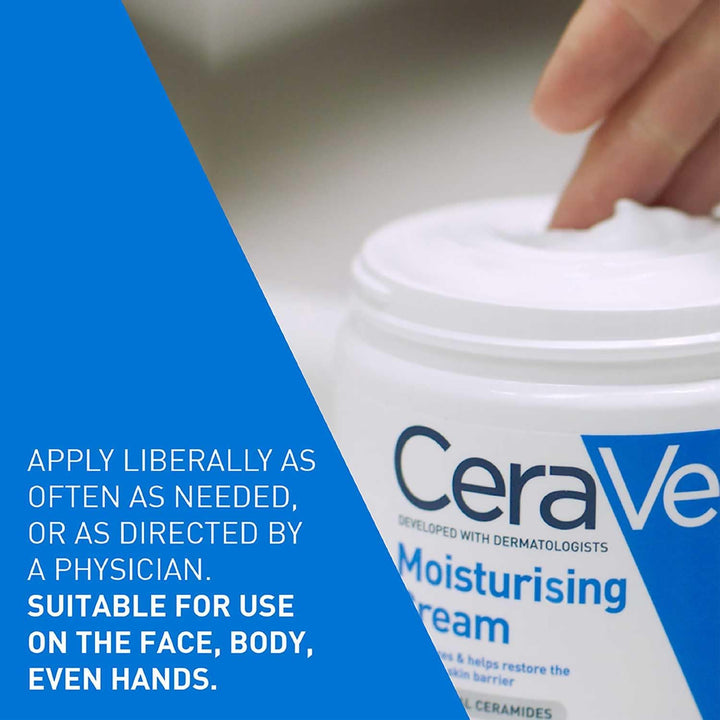 CeraVe Moisturising Cream 340g Face Care CeraVe Moisturising Cream 340g | Dry Skin Cream Ireland