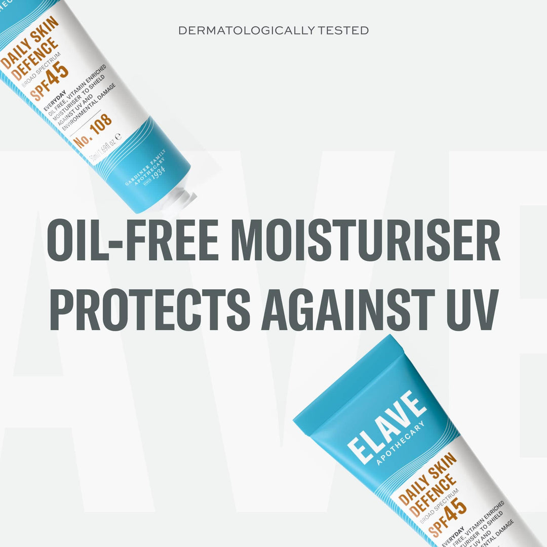 Elave Daily Skin Defence SPF45 No.108 50ml Face Care Elave Daily Skin Defence SPF45 No.108 50ml | Facial Sunscreen | Lir Pharmacy