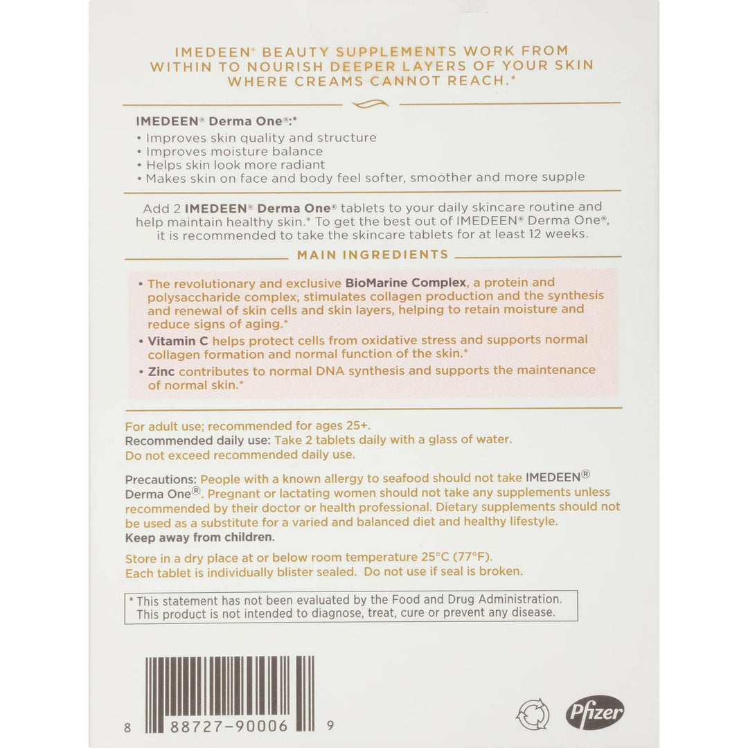 Imedeen Derma One 60 Tablets Face Care Imedeen Derma One 60 Tablets | Skin Hydration &amp; Radiance Support