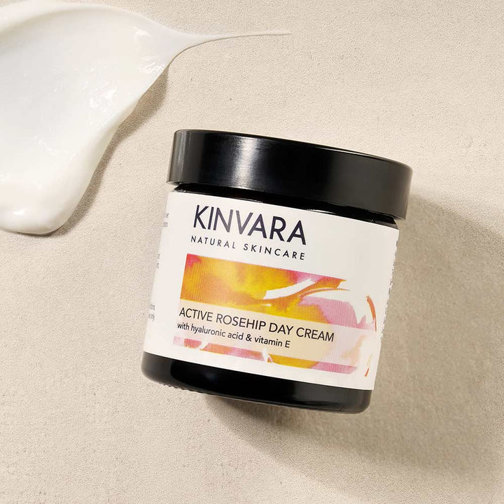 Kinvara Active Rosehip Face Day Cream with Hyaluronic Acid (60ml) Face Care Kinvara Active Rosehip Face Day Cream (60ml) - Natural Skincare