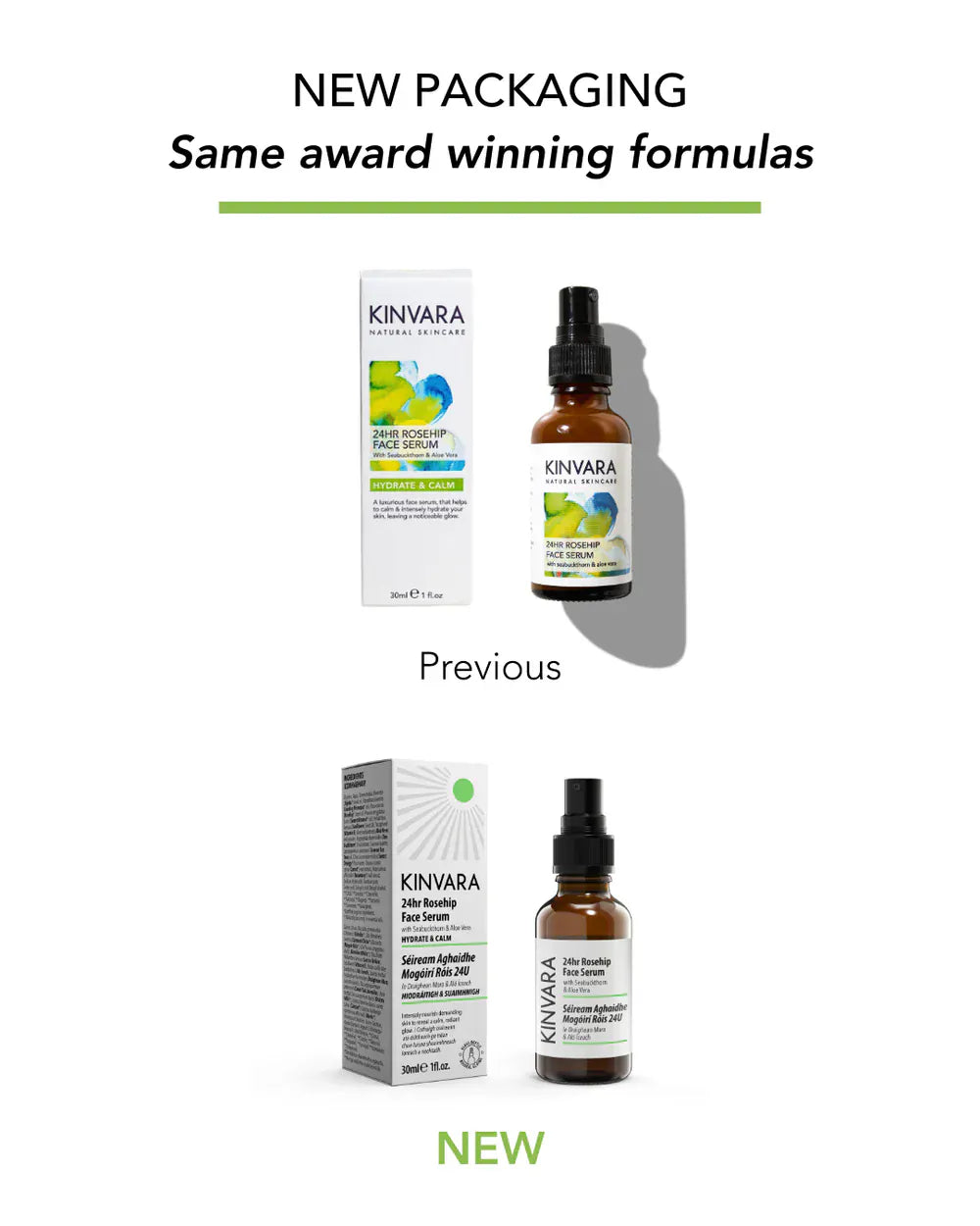 Kinvara Natural Skincare 24hr Rosehip Face Serum (30ml) Face Care Kinvara 24hr Rosehip Face Serum (30ml) - Natural Skincare
