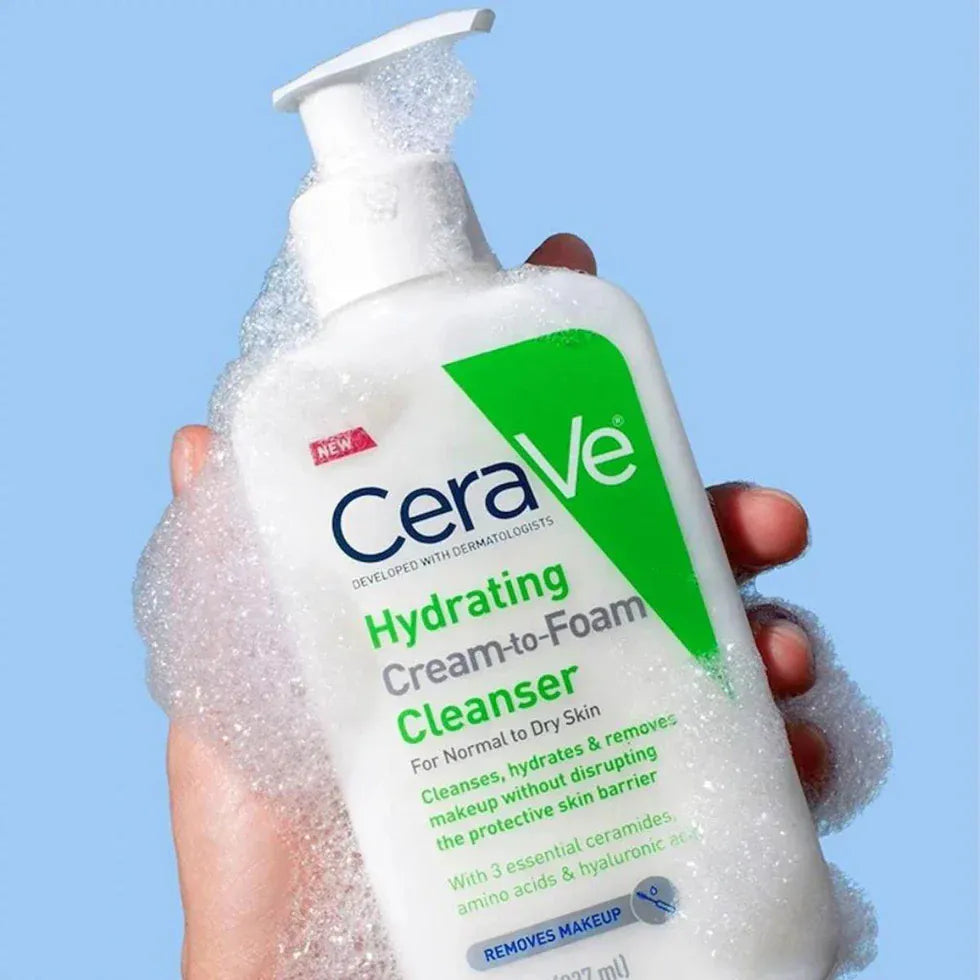 CeraVe Hydrating Cream-To-Foam Cleanser 236ml Facial Cleansers CeraVe Hydrating Cream-To-Foam Cleanser 236ml | Cleanser Ireland