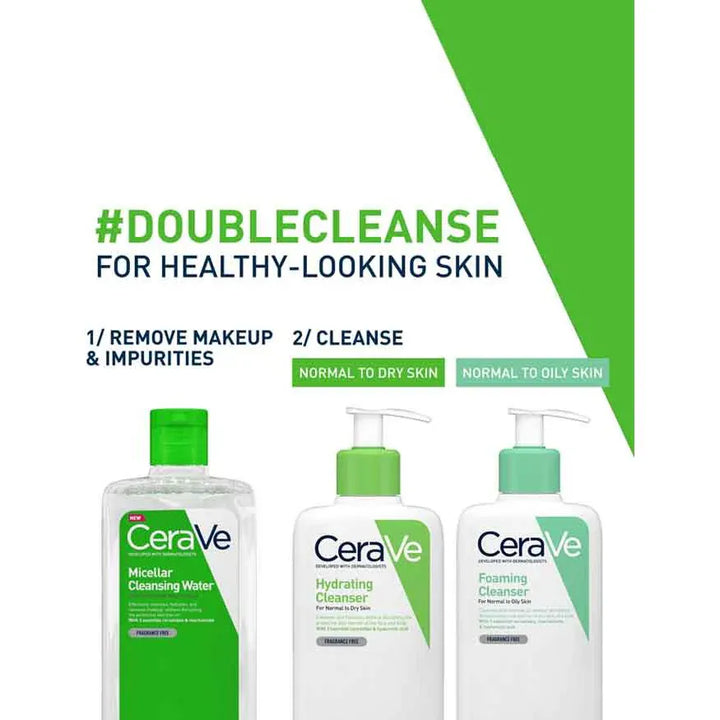 CeraVe Hydrating Micellar Cleansing Water 295ml Facial Cleansers CeraVe Hydrating Micellar Cleansing Water 295ml | Micellar Water Ireland