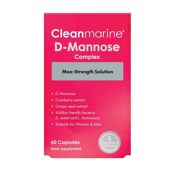 Cleanmarine D-Mannose Complex 60 Capsules Feminine Care Cleanmarine D-Mannose Complex 60 Capsules