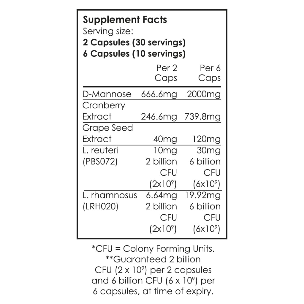 Cleanmarine D-Mannose Complex 60 Capsules Feminine Care Cleanmarine D-Mannose Complex 60 Capsules