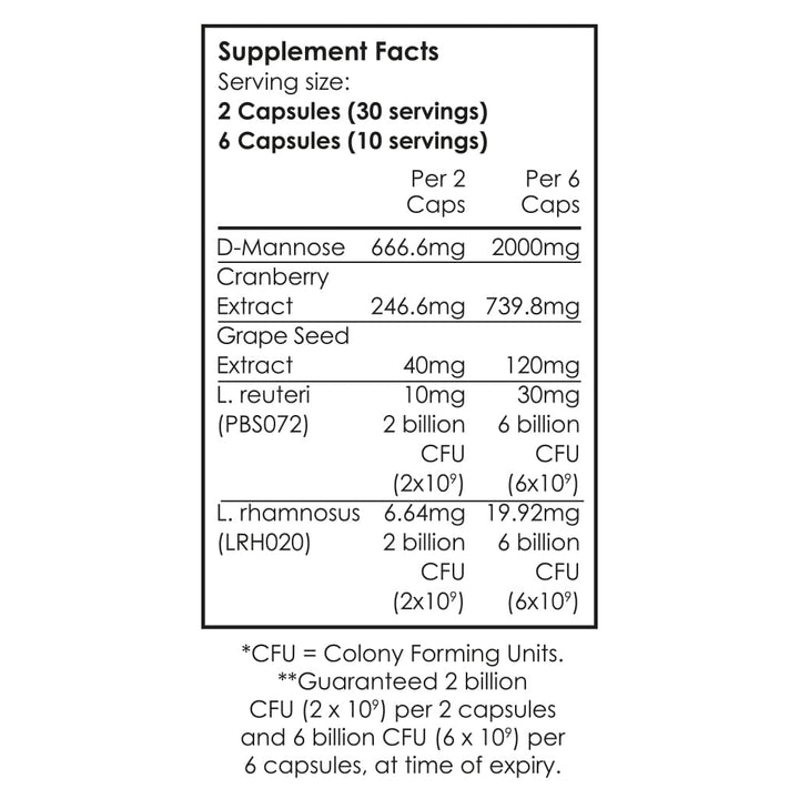 Cleanmarine D-Mannose Complex 60 Capsules Feminine Care Cleanmarine D-Mannose Complex 60 Capsules
