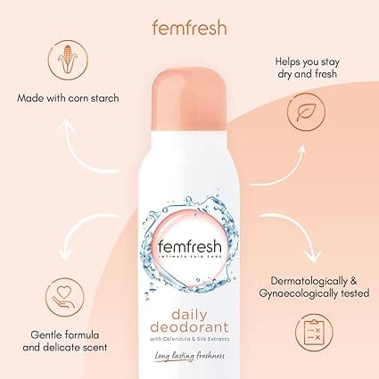 Femfresh Freshness Daily Deodorant (125ml) Feminine Care