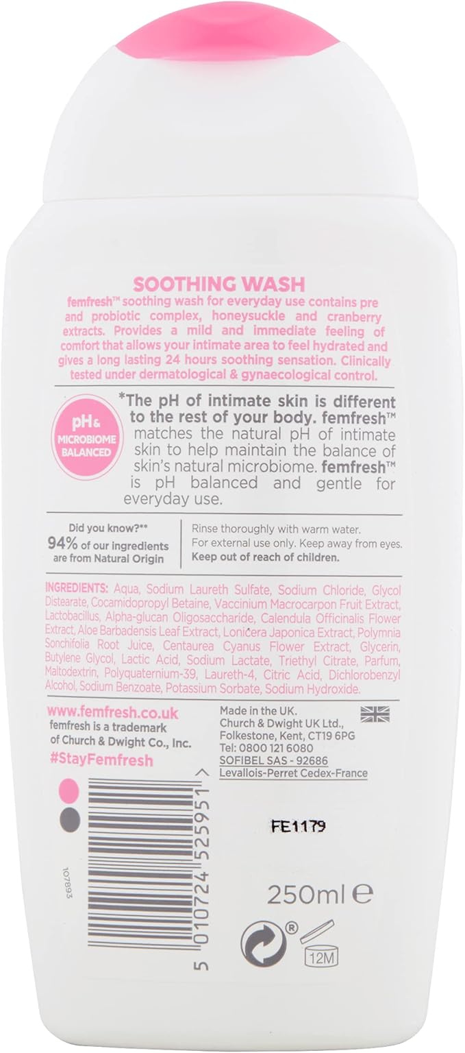 Femfresh Ultimate Care Soothing Wash (250ml) Feminine Care