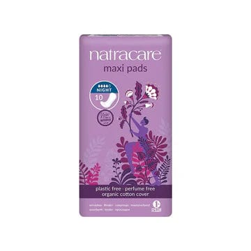 Natracare Organic and Natural Maxi Pads Night (10) Feminine Care Natracare Organic and Natural Maxi Pads Night (10)