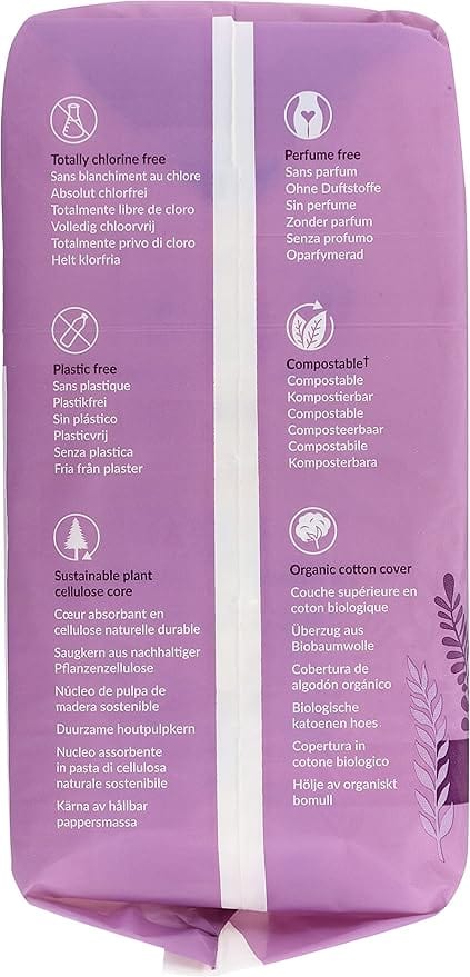 Natracare Organic and Natural Maxi Pads Night (10) Feminine Care Natracare Organic and Natural Maxi Pads Night (10)