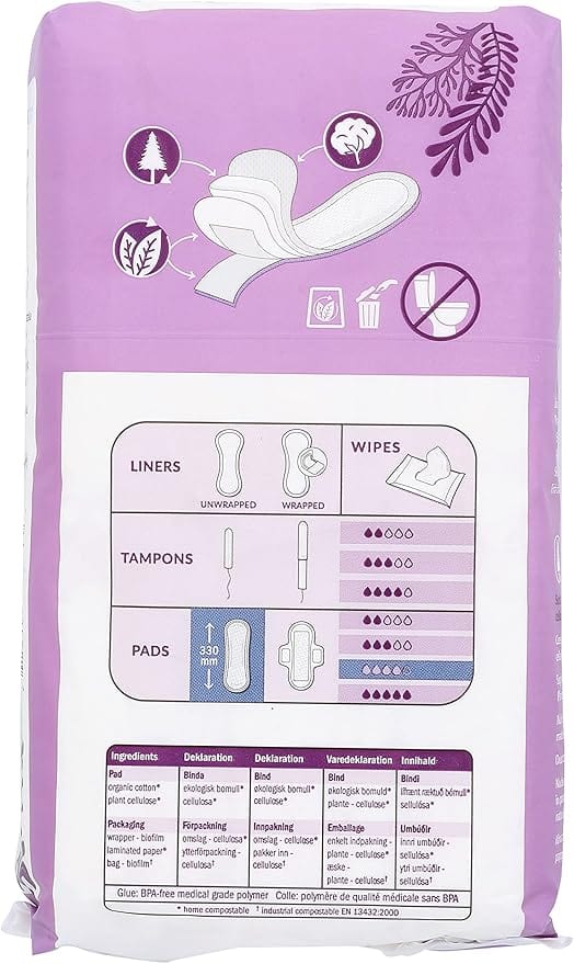 Natracare Organic and Natural Maxi Pads Night (10) Feminine Care Natracare Organic and Natural Maxi Pads Night (10)