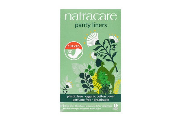 Natural Panty Liner Curved Natracare 30 Feminine Pads & Protectors