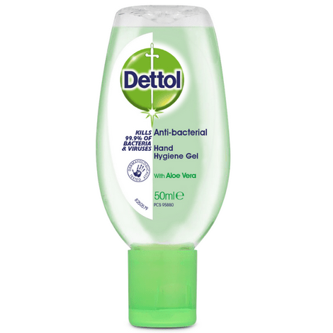 Dettol Hand Hygiene Gel with Aloe Vera (50ml) First Aid