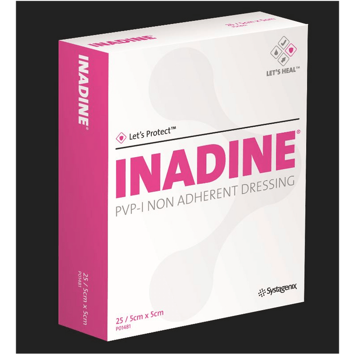 Inadine Non Adherent Dressing 5cmx5cm (25) First Aid