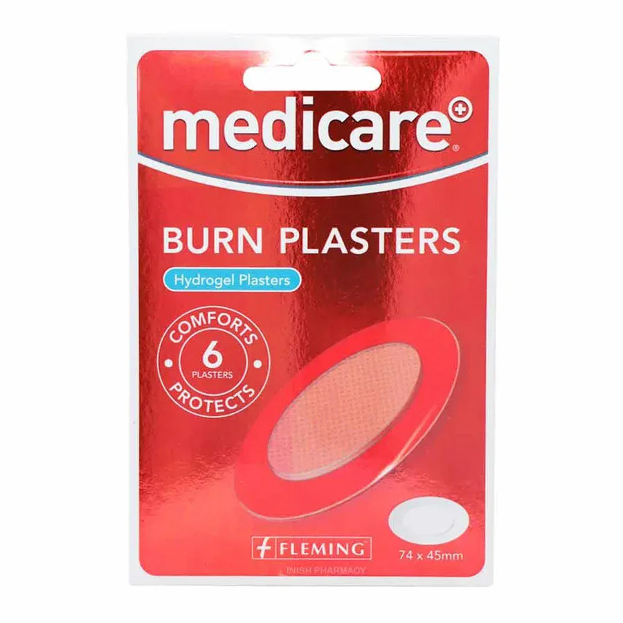 Medicare Sterile Burn Plasters 6 Pack FIRST AID Medicare Sterile Burn Plasters 6 Pack